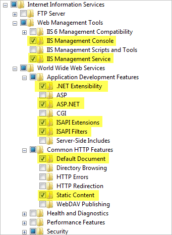 Windows features Windows features